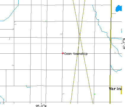Coon township, IA map