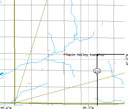 Maple Valley township, IA map
