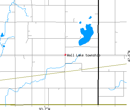 Wall Lake township, IA map