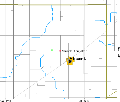 Newark township, IA map