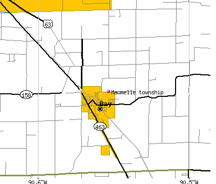 Maumelle township, AR map