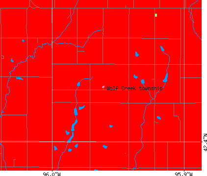 Wolf Creek township, IA map