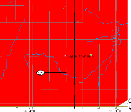 Eagle township, IA map