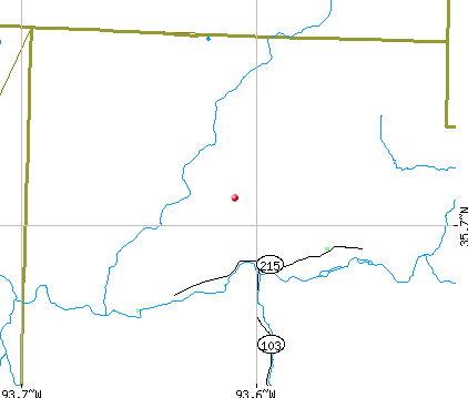 Dickerson-Hill township, AR map