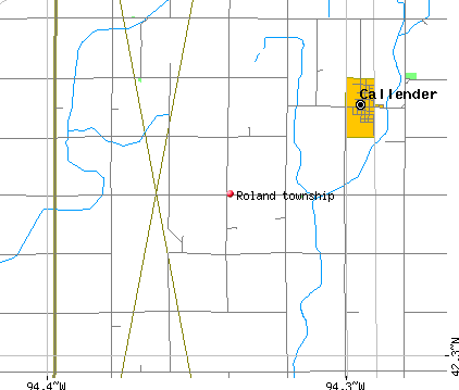 Roland township, IA map