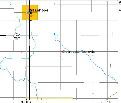 Clear Lake township, IA map