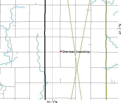 Sherman township, IA map