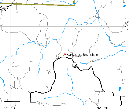 Hartsugg township, AR map