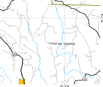 Holley township, AR map