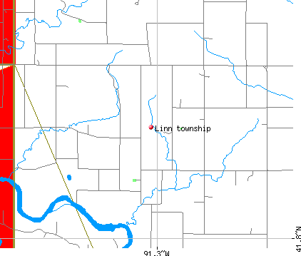 Linn township, IA map