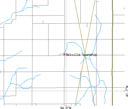 Melville township, IA map