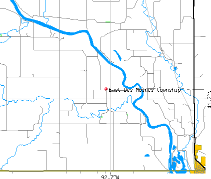 East Des Moines township, IA map