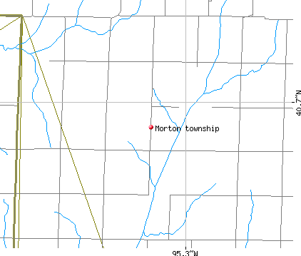 Morton township, IA map