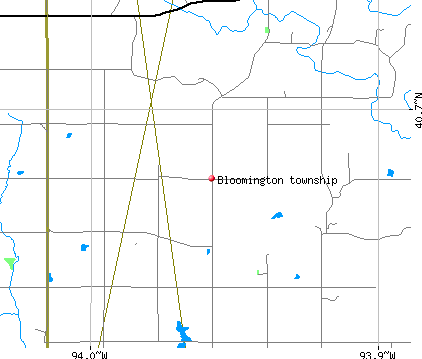 Bloomington township, IA map
