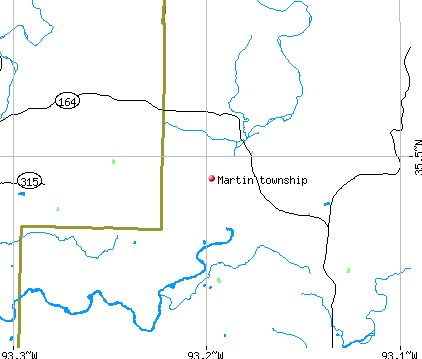 Martin township, AR map