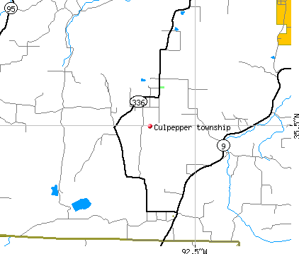 Culpepper township, AR map