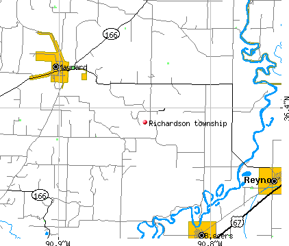 Richardson township, AR map