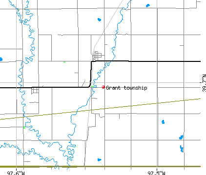 Grant township, KS map