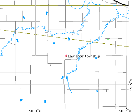 Lawrence township, KS map
