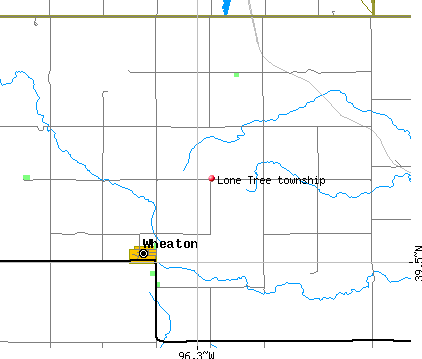 Lone Tree township, KS map