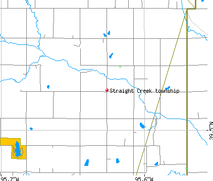 Straight Creek township, KS map