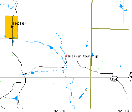 Griffin township, AR map