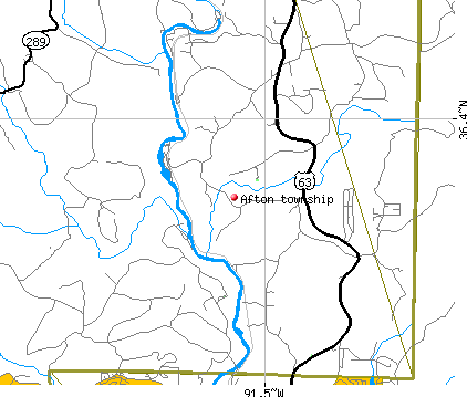 Afton township, AR map