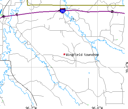 Wingfield township, KS map