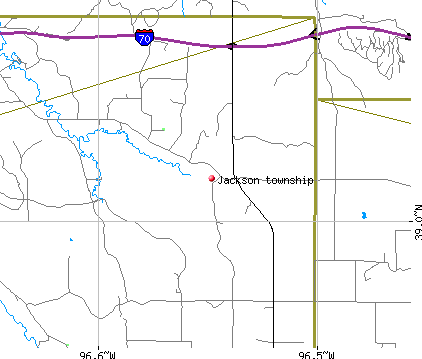 Jackson township, KS map