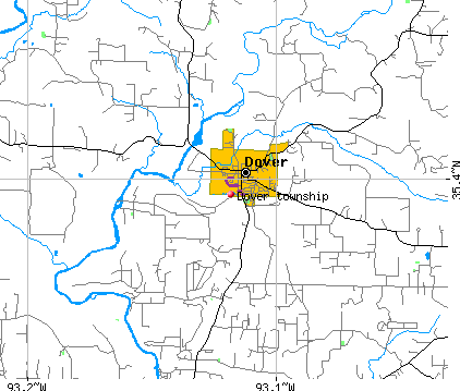 Dover township, AR map