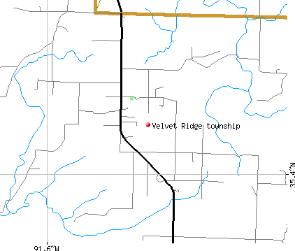 Velvet Ridge township, AR map
