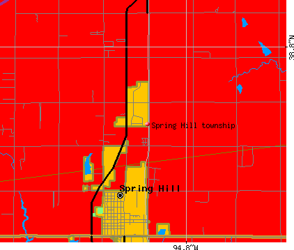 Spring Hill township, KS map