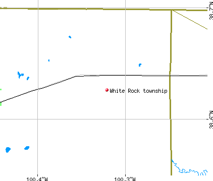White Rock township, KS map