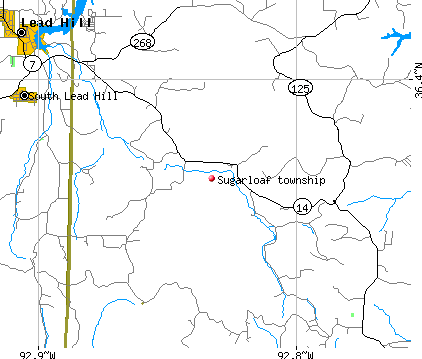 Sugarloaf township, AR map