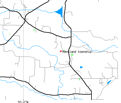 Moreland township, AR map