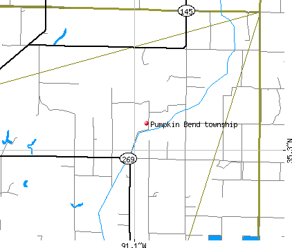 Pumpkin Bend township, AR map
