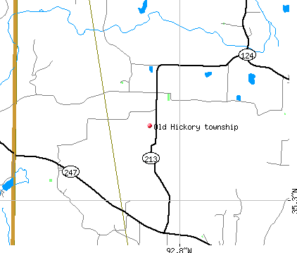 Old Hickory township, AR map
