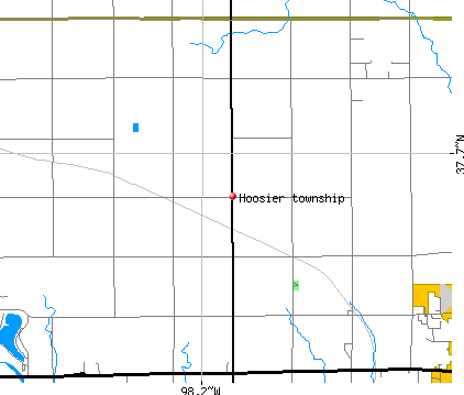 Hoosier township, KS map