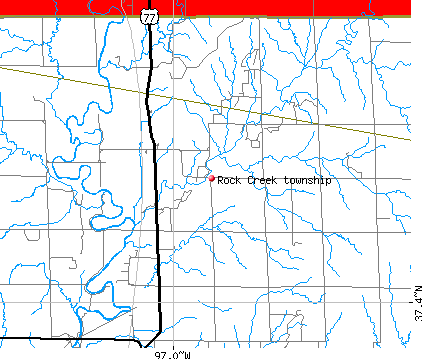 Rock Creek township, KS map