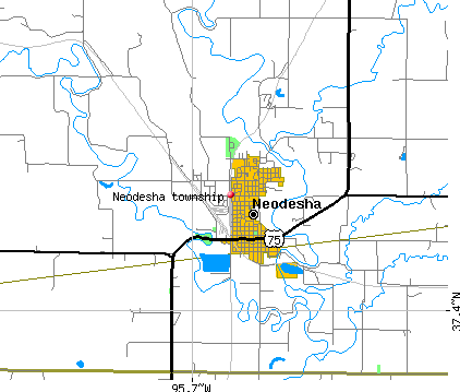Neodesha township, KS map