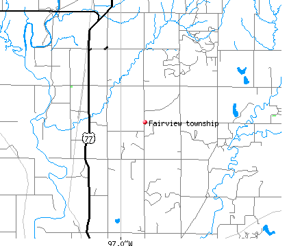 Fairview township, KS map