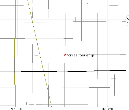 Morris township, KS map