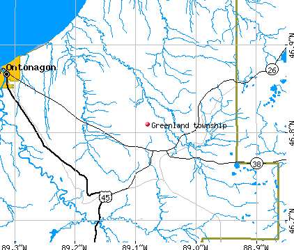 Greenland township, MI map