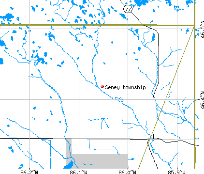 Seney township, MI map