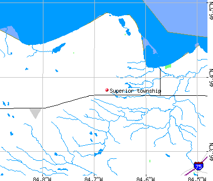 Superior township, MI map
