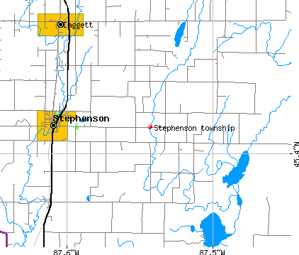 Stephenson township, MI map