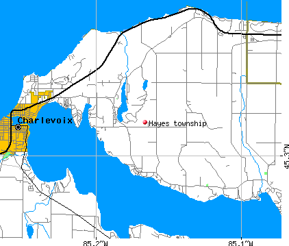 Hayes township, MI map