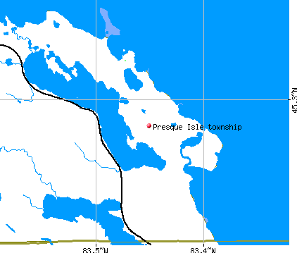 Presque Isle township, MI map