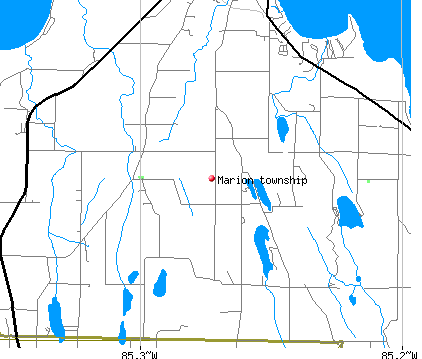Marion township, MI map