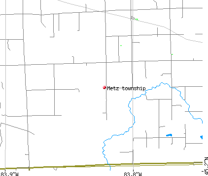 Metz township, MI map